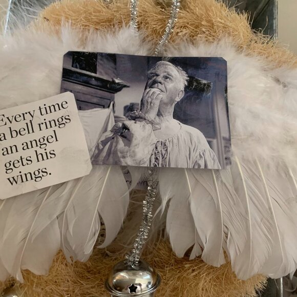 IT'S A WONDERFUL LIFE CLARENCE ORNAMENT*EVERY TIME A BELL RINGS ANGEL GETS WINGS - Picture 5 of 8